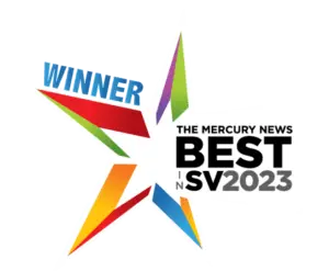 The Mercury News BEST SV2023 award received by Willow Glen Pet Hospital in San Jose, CA